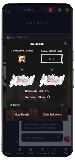 Realbet Rakeback