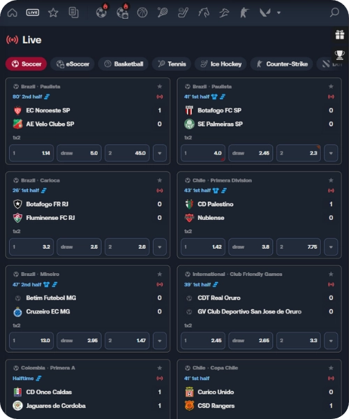 real bet fotbal